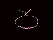 Load image into Gallery viewer, handmade 18k pearl and crystal bar bracelet