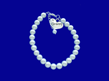 Load image into Gallery viewer, Granny Present - Granny Gift - New Granny Gifts - granny pearl charm bracelet, white or custom color