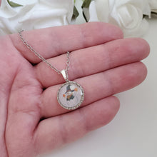 Load image into Gallery viewer, Handmade snowman drop necklace pendant - gold or silver - Winter Jewelry - Snowman Necklace Set - Jewelry Sets