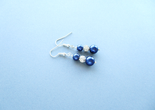 Load image into Gallery viewer, Pearl Pave Drop Earrings