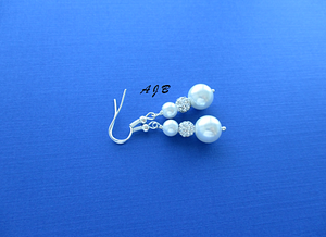 Pearl Pave Drop Earrings