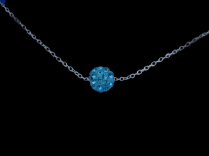 floating crystal necklace