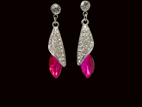 crystal rhinestone teardrop earrings