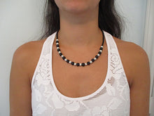Load image into Gallery viewer, Black Silver Necklace