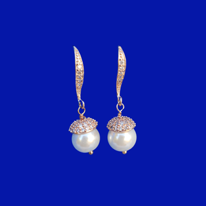 Cubic Zirconia Earrings - Drop Earrings - Earrings, a pair of handmade cubic zirconia drop earrings, custom color
