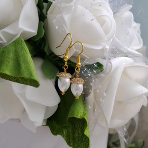 Handmade cubic zirconia drop earrings - white or custom color - Cubic Zirconia Earrings - Drop Earrings - Earrings