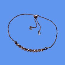 Load image into Gallery viewer, 18K Bracelet -  Hematite Bracelet - Adjustable Bracelet, handmade natural hematite 18k adjustable bar bracelet