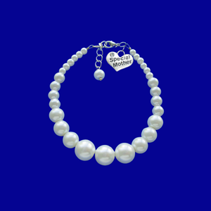 special mother handmade pearl charm bracelet