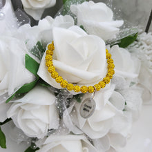 Load image into Gallery viewer, Handmade grand mother pave crystal rhinestone charm bracelet - citrine (yellow) or custom color - Grand Mother Gift - Gifts To Get Your Grandmother