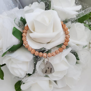 Handmade maid of honor crystal rhinestone charm bracelet, champagne or custom color -Bridal Gift Ideas - Bride Jewelry - Bride Gift