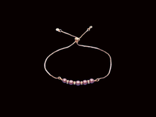 Load image into Gallery viewer, handmade 18k pearl and crystal bar bracelet 