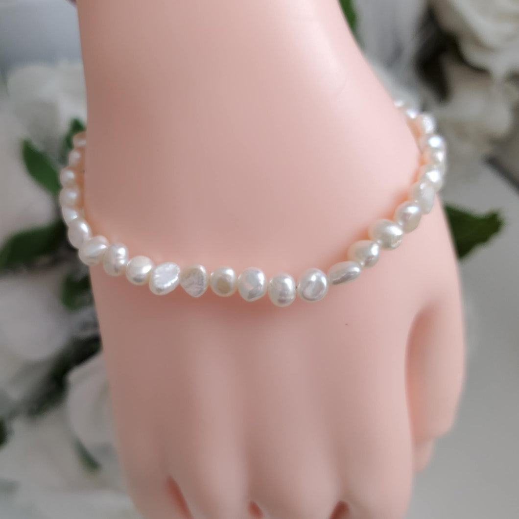 Handmade fresh water pearl bracelet. - Fresh Water Pearl Bracelet | Bracelets