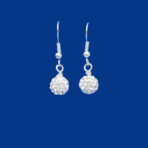 handmade pave crystal rhinestone earrings -Drop Earrings - Rhinestone Earrings - Earrings 