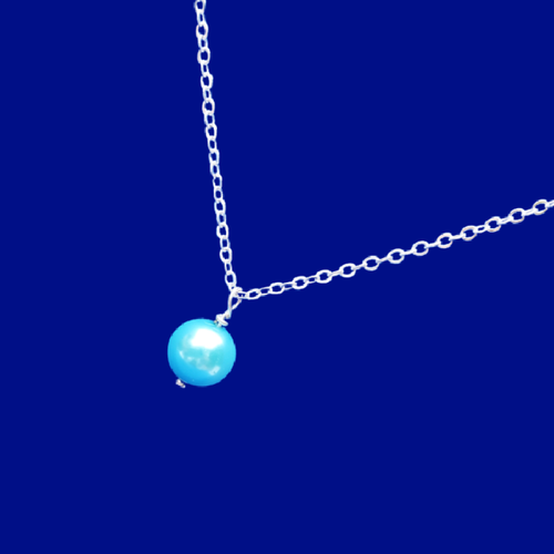 handmade pearl drop necklace
