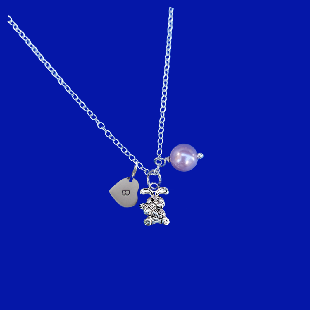 Easter Necklace Easter Pendant Rabbit Necklace AriesJewelry