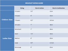 Load image into Gallery viewer, bracelet sizing guide