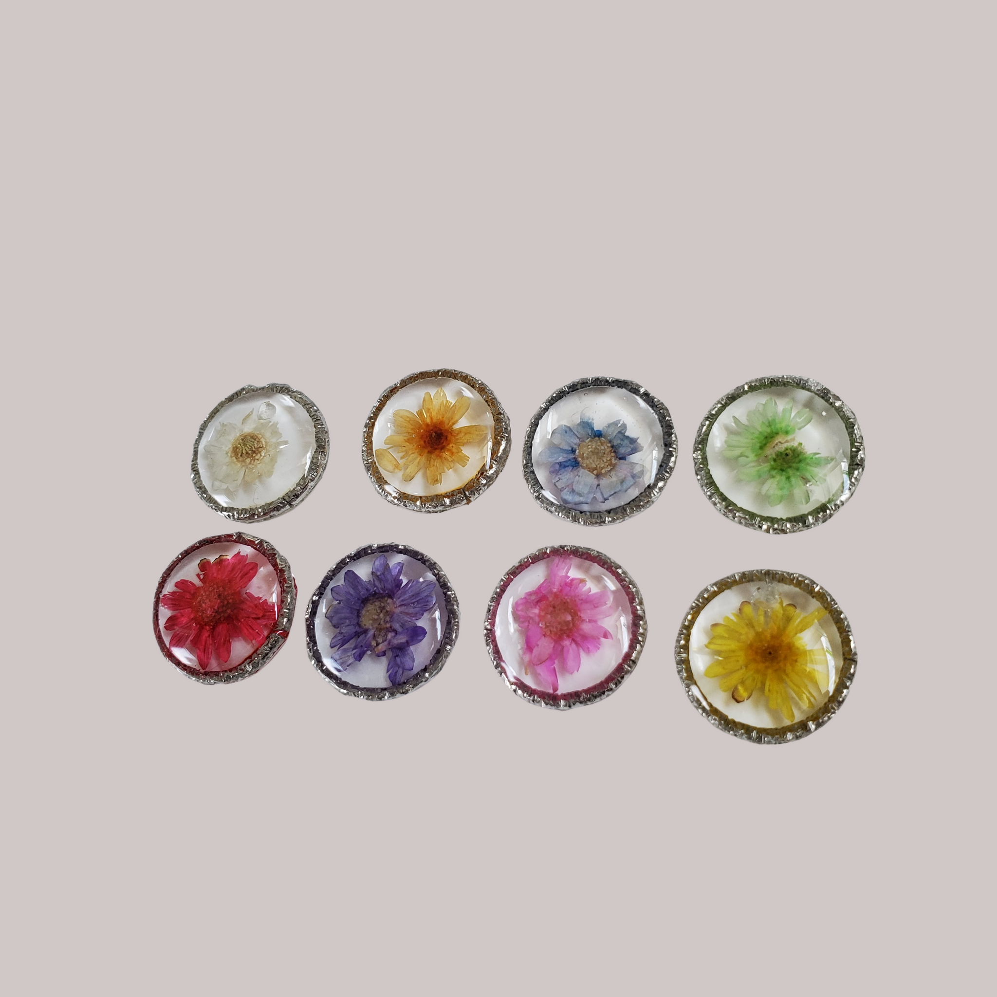 Pressed 2025 flower bracelet
